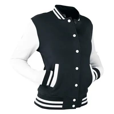 Urban Classics 2-Tone College Varsity Jacket black white