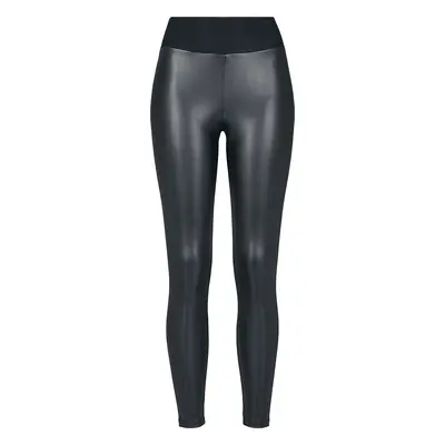 Urban Classics Ladies Faux Leather High Waist Leggings Leggings black