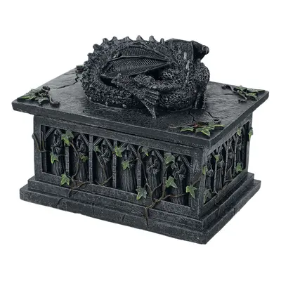 Nemesis Now Dragon Tarot Card Box Storage Box grey