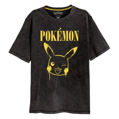 Pokémon Pikachu graffiti T-Shirt black