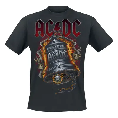 AC/DC Hells Bells Flames T-Shirt black