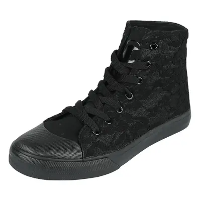 Black Premium by EMP Trainers with Allover Lace Sneakers High black