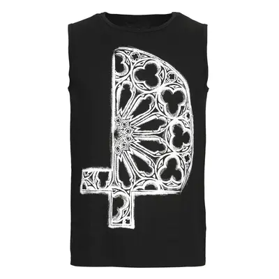 Gothicana by EMP Vest with Gothic Cross front print Tanktop black