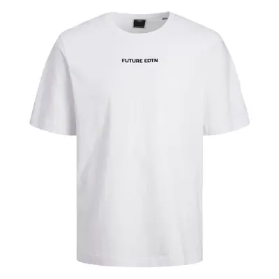 Jack & Jones junior JCOStagger tee SS crew neck JNR T-Shirt white