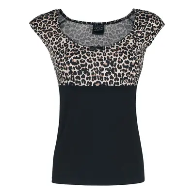 Pussy Deluxe Leo Evie Shirt T-Shirt black leopard