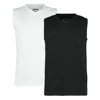 RED by EMP 2-pack vests Tanktop black white