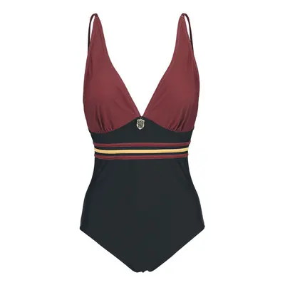 Harry Potter Gryffindor Swimsuit black bordeaux