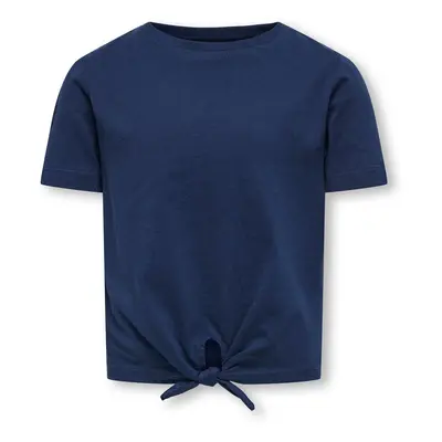 Kids Only Kogmay S/S knot top JRS T-Shirt blue