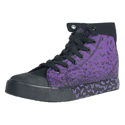 Gothicana by EMP Walk The Line Sneakers High purple black