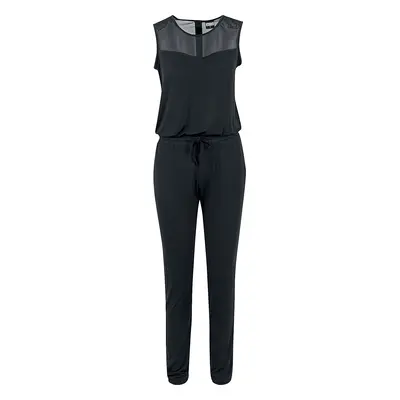 Urban Classics Ladies Tech Mesh Long Jumpsuit Jumpsuit black