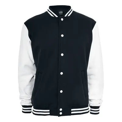 Urban Classics 2-Tone College Varsity Jacket black white