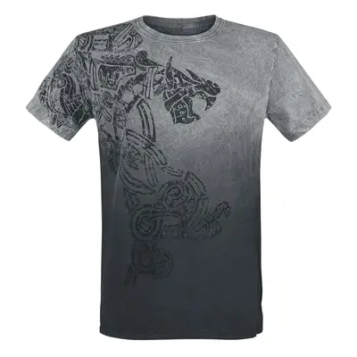 Outer Vision Dragon Tattoo T-Shirt grey