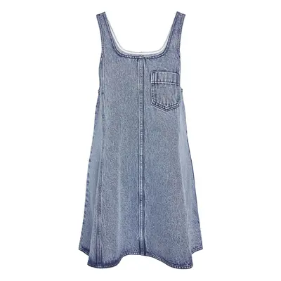 Noisy May NMLilje strap denim dress VI474MB Short dress blue