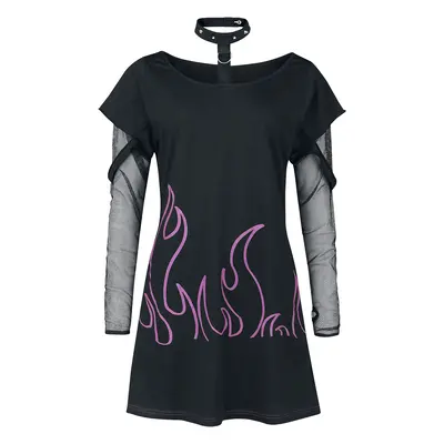 Heartless Depths of hell top Long-sleeve Shirt black pink