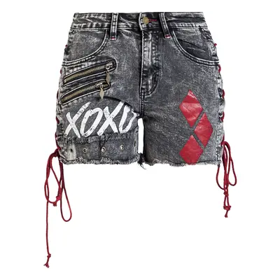 Batman Harley Quinn Shorts black denim