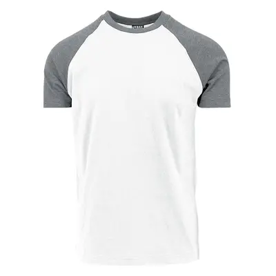 Urban Classics Raglan Contrast Tee T-Shirt white grey