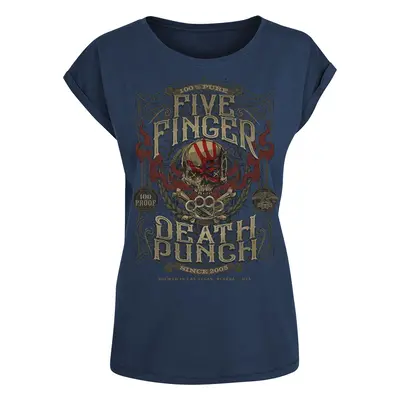 Five Finger Death Punch 100 Proof T-Shirt navy