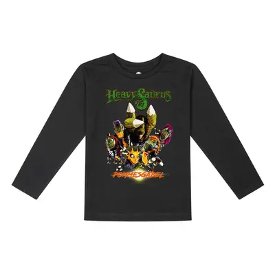 Heavysaurus Metal-Kids - Pommesgabel Longsleeve black