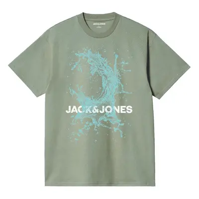 Jack & Jones junior Jcosplash Ocean T-Shirt S/S Crew Neck T-Shirt green