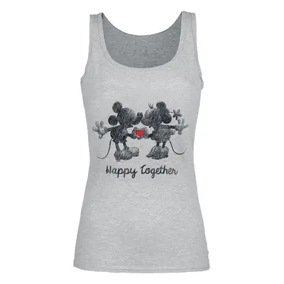 Mickey Mouse Happy Together Top mottled grey