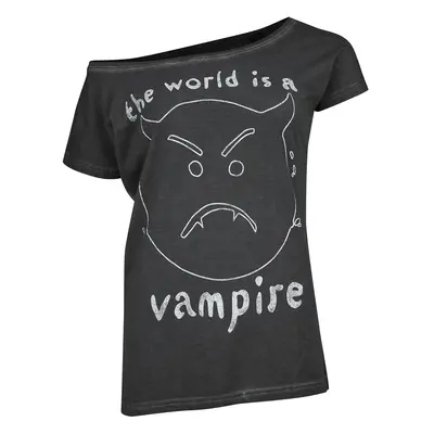 Smashing Pumpkins The World Is A Vampire T-Shirt grey