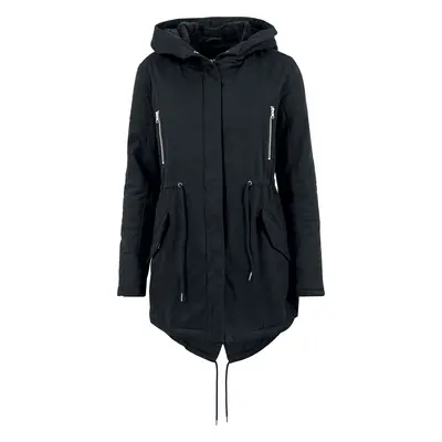 Urban Classics Ladies Sherpa Lined Cotton Parka Winter Jacket black