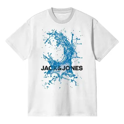 Jack & Jones junior Jcosplash Ocean T-Shirt S/S Crew Neck T-Shirt white