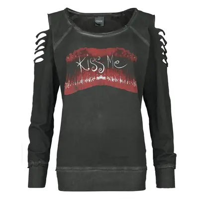 The Cure Kiss Me Sweatshirt charcoal