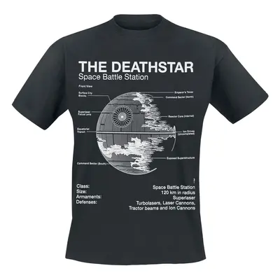 Star Wars Death Star Sketch T-Shirt black