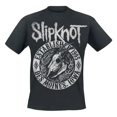 Slipknot Flaming Goat T-Shirt black