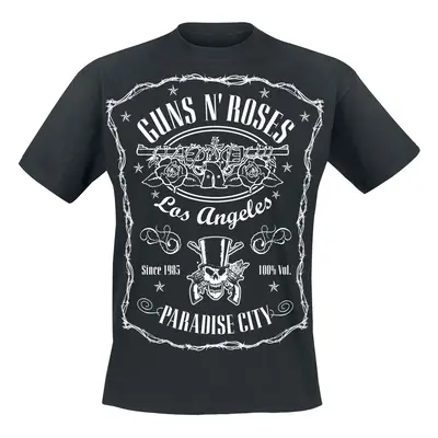 Guns N' Roses Paradise City Label T-Shirt black