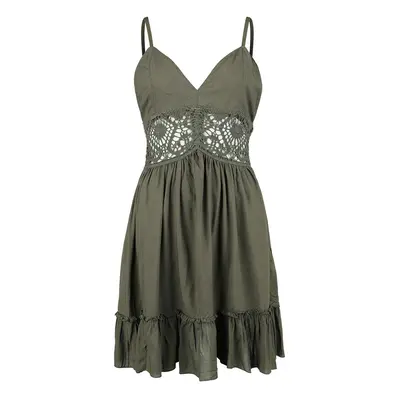 Gothicana by EMP Mini Dress with Lace Short dress green