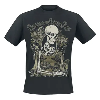 Queens Of The Stone Age Flourish Skull T-Shirt black