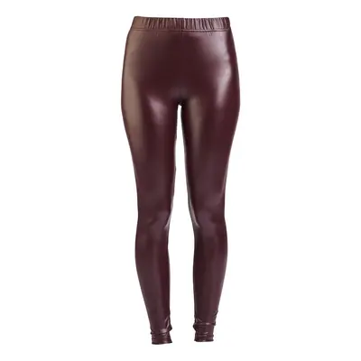 Black Premium by EMP Faux Leather Style Leggings Leggings burgundy