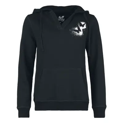 Full Volume by EMP Hoodie with Butterfly Print Hooded sweater black