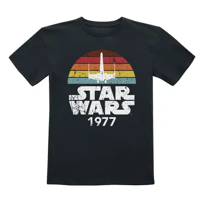 Star Wars Kids - Rainbow X-Wing 1977 T-Shirt black