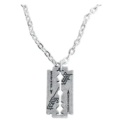 Judas Priest Razorblade Necklace silver coloured