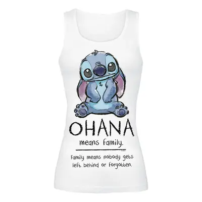 Lilo & Stitch Ohana Means Family Top white