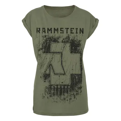 Rammstein 6 Herzen T-Shirt olive