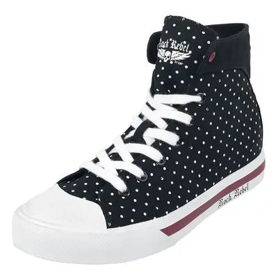 Rock Rebel by EMP Dotted Sneakers Sneakers High black