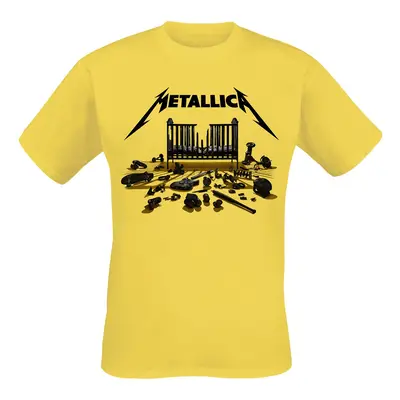 Metallica Simplified Cover (M72) T-Shirt yellow