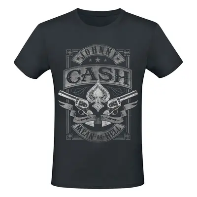 Johnny Cash Mean As Hell T-Shirt black