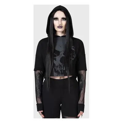 KIHILIST by KILLSTAR Chilled Bone Crop Hoodie Hooded sweater black