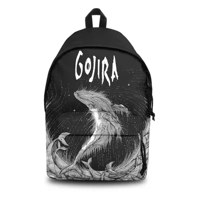 Gojira Woodblock Whale Backpack multicolor