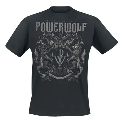 Powerwolf Crest - Metal Is Religion T-Shirt black