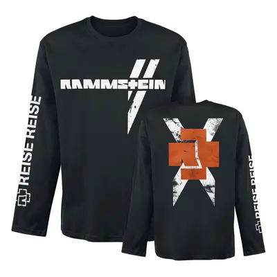 Rammstein White Cross Long-sleeve Shirt black