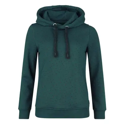 RED by EMP Hoodie with all-over print Hooded sweater dark green