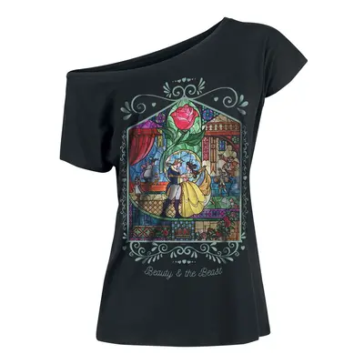 Beauty and the Beast Rose T-Shirt black