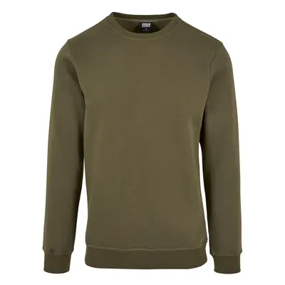 Urban Classics Basic Terry Crew Sweatshirt olive