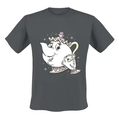 Beauty and the Beast Chip und Mrs Potts T-Shirt light grey